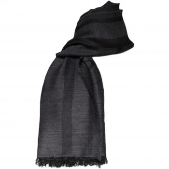 Gray Wool Blend Foulard Scarf by Gianfranco Ferré