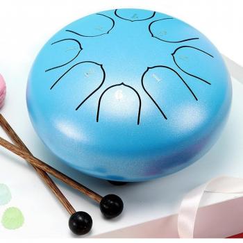 8-Note Percussion Steel Tongue Drum with Carry Bag