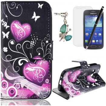 Book Style Elegante Custodia per Samsung Galaxy Ace 4