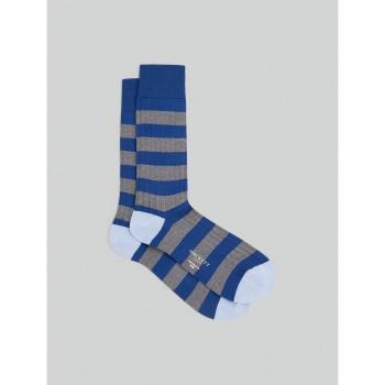 Rugby Hackett London: Calcetines Cortos Azul y Gris para Hombre