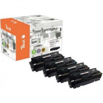 Peach Spar Pack Tonermodule kompatibel zu HP No. 201X, CF400-3X, Gelb