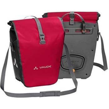 VAUDE Aqua Back – Juego de 2 bolsas para bici adaptables a la carga e impermeables, Rojo (Rojo India), Talla única