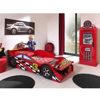 Lit Enfant Camion de Pompiers et Armoire à Essence