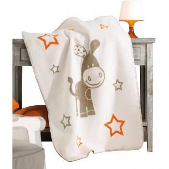 Kinder‑Babydecke Erwin Müller Natur 75 × 100 cm – Baumwolle mit sanftem Muster