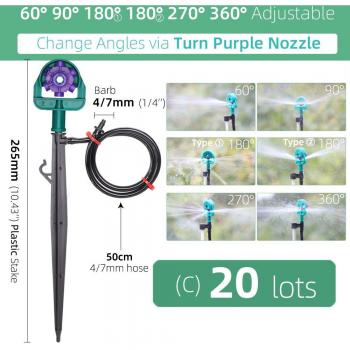 MultiTurn 360° Watering Nozzle System