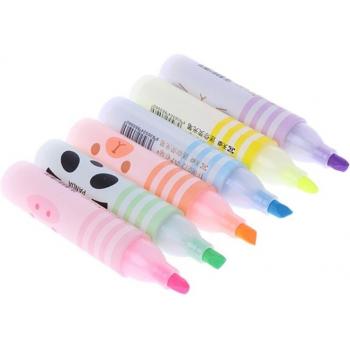 6-Color Animal Highlighter Set
