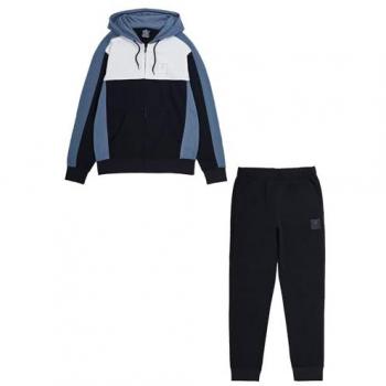 Champion Herren Athleisure Kapuzen-Sweatanzug M (48) in Grün/Schwarz/Weiß