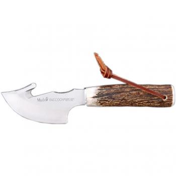 Cuchillo de Caza Muela Raccoon 8A: Alta Calidad en Acero