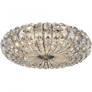 FIONA Kristall-Deckenlampe Nickel 40 cm