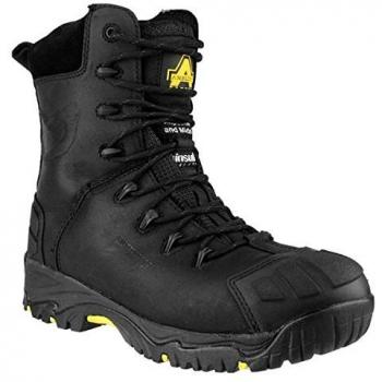 Amblers S3 Black Side-Zip Composite Toe/Midsole Safety Work Boot