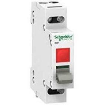Interruptor eléctrico Schneider Electric A9S61132 Int. con Piloto Luminoso, 32A, 250V, 70 mm × 18 mm × 77 mm