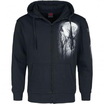 Gothic Forest Wolf Full Zip Hoodie