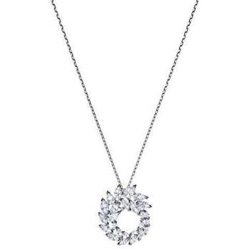 Collana Swarovski Louison con Pendente e Cristalli Bianchi Rodiati