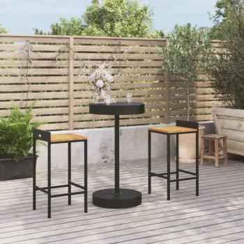 VidaXL 3 Piece Garden Bar Set