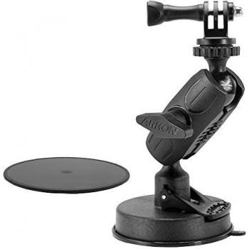 Arkon Heavy-Duty Stick-On Car Mount for HERO Action Cameras – Black Retail Version