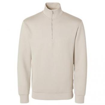 SELECTED HOMME Sweatshirt SLHEMANUEL SOFT ZIP HIGH NECK SWEAT NOOS