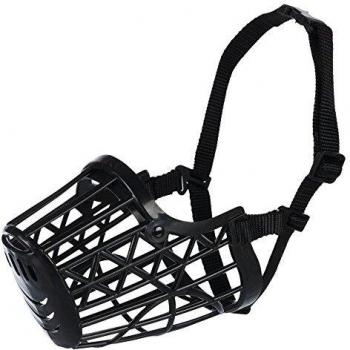 Trixie BLACK Plastic Enclosed Dog Muzzle