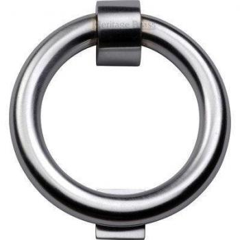 Heritage Brass 10.7cm Ring Knocker in Satin Chrome