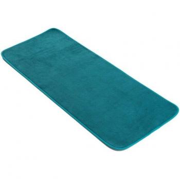 Tapis de Bain Microfibre Vitamine 50 x 120 cm Bleu Canard/Emeraude
