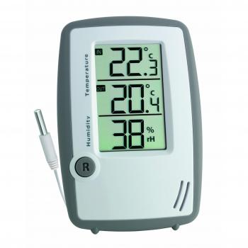 TFA Dostmann Thermo‑Kabelfühler Hygrometer – Ideal für Gefriergeräte & Aquarien