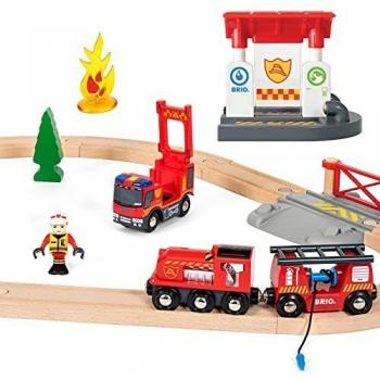 BRIO Fire Fighter Set for Kids Age 3 and Up