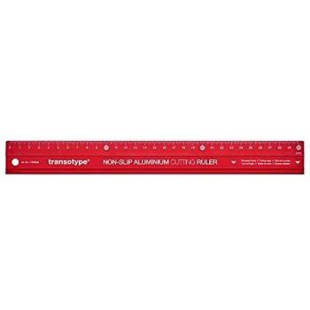 Transotype 30 cm Non-Slip Cutting Ruler