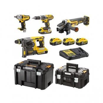DEWALT DCK428P3T-QW Werkzeugset Akku-Schlagbohrschrauber, Akku-Schlagschrauber, Akku-Bohrhammer