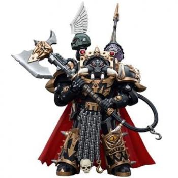 Warhammer 40k Actionfigur 1/18 Chaos Space Marines Black Legion Chaoslord in Terminator-Rüstung 12 cm