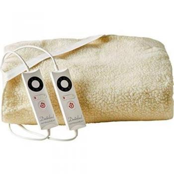 Rapid Heat King Size Fleece Electric Blanket with Extra Foot Warmth Feature