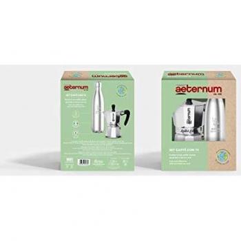 BIALETTI AETERNUM SET CAFFETTIERA 3 TAZZE CON BOTTIGLIA
