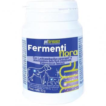 Petformance fermenti flora mangime complementare dietetico per cani e gatti 30 compresse