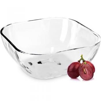 Kadax stilvolle Obstschale aus Glas 16cm