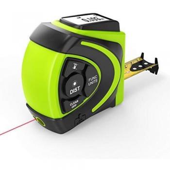 Digital Laser Distance Meter + Tape 131 ft / 40 m, 16 ft / 5 m
