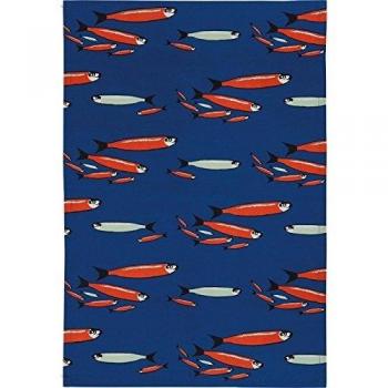 Les Sardines en Vogue Kitchen Textile by Orval Creations