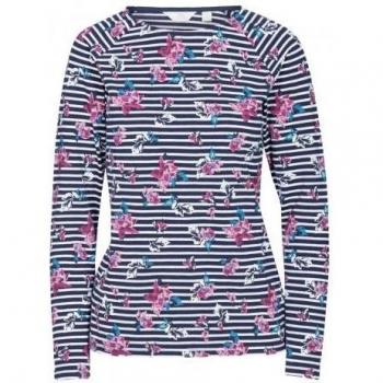 Women's Red Dellini Long‑Sleeve Floral Top – Size 14