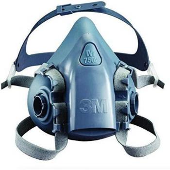 3M 7502 Silicone Half Mask with High Efficiency Particulate Filters