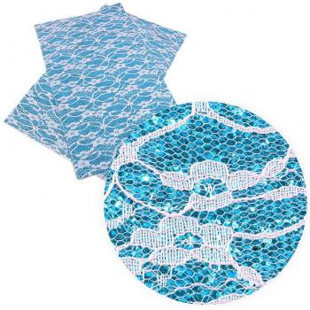 Cuir faux dentelle 20*34 cm pour créations manuelles