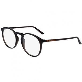 Calvin Klein Round Framed Glasses for Men, Crystal with Dark Brown Lens