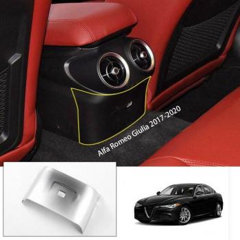 Accessoire de sortie d'air arrière en ABS pour Alfa Romeo Giulia (argent)