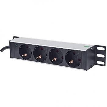 Distribuidor de energía Intellinet 4 salidas 1U