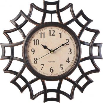 Silent 10-Inch Geometric Wall Clock