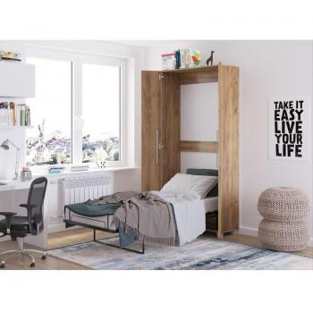 Cama Teddy vertical 90x200cm dorada