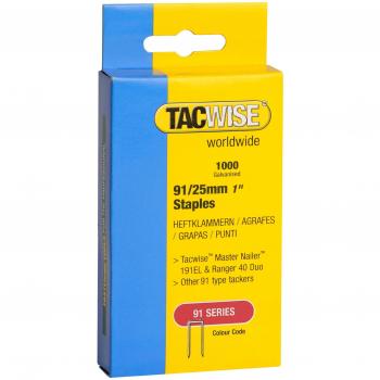 Tacwise Type 91/25mm Staple Gun Staples