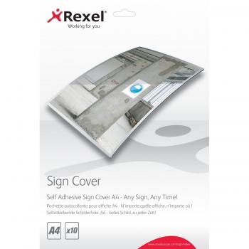 Rexel A4 Self Adhesive Sign Cover