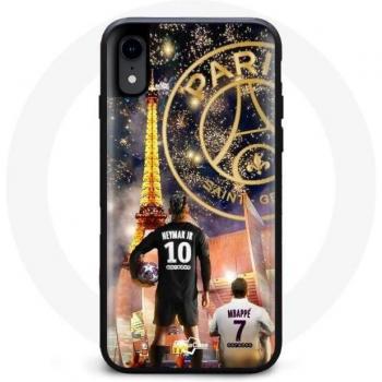 Fodera per iPhone X PSG Neymar e Mbappé Festività