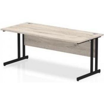 Cantilevered Grey Oak Office Desk 1800×800mm