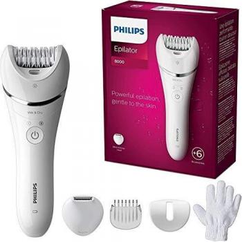 Philips Epilator Series 8000 Wet & Dry Hair Removal Legs Body Powerful BRE715/01
