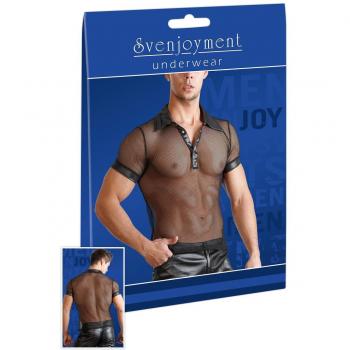 Netz‑Style Shirt für Männer, Größe S