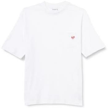 Desigual T-shirt corta con taschino Bianco S