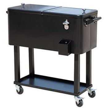 Outsunny Porta Bebidas con Refrigorador 75L – Modelo B2-0011